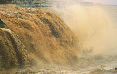 Hukou Waterfalls (Kettle Spout Falls): 
Shaanxi - Yan'an; 
Travel in Yan'an, Shaanxi 